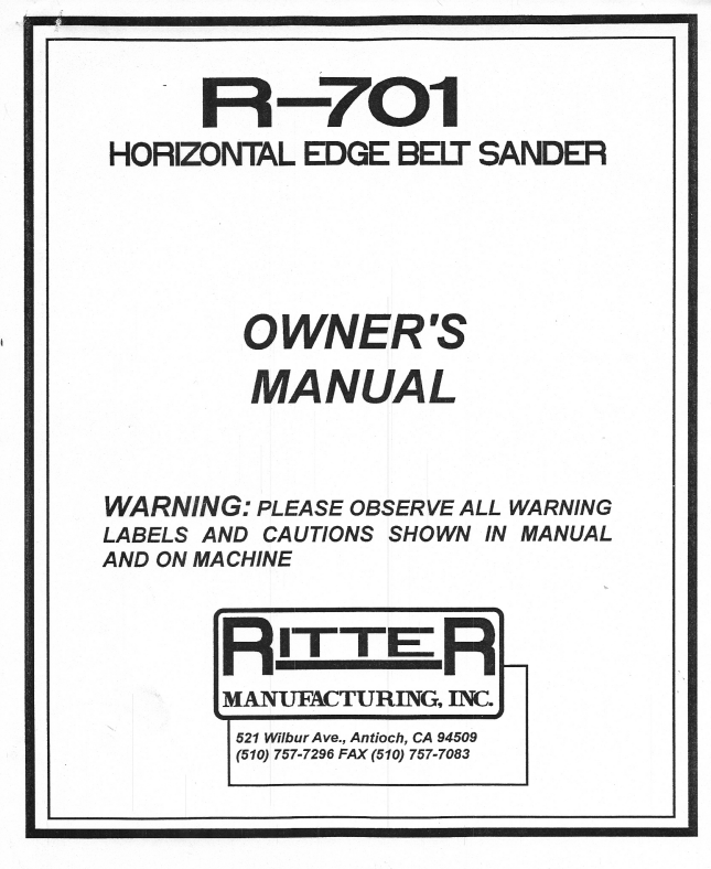 R701 Vintage Machines PDF Manual
